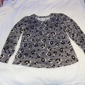 Maurice’s Grey Leopard Blouse - Size L